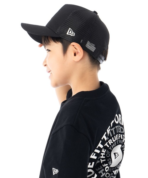 NEW ERA（ニューエラ）の「ニューエラキッズ メッシュキャップ 9FORTYA-Frame ボックスロゴ（キャップ・キッズ・ストーン/ブラック/ブラック系・52-56cm）」の21枚目の写真