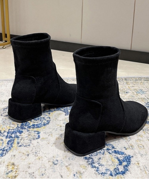 Miniministore(ミニミニストア)の「ショートブーツ レディース ブーティ韓国(ブーツ・レディース・モカ/ブラック・23.5cm/24.0cm/22.5cm/24.5cm/23.0cm)」の16枚目の写真