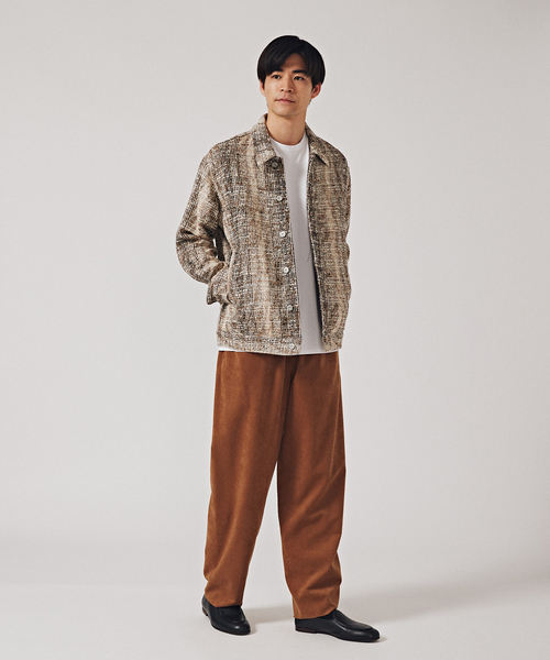 EDIFICE LA BOUCLE（エディフィスラブークル）の「【LA BOUCLE / ラブークル】ウルトラスエード ワイドパンツ（その他パンツ・メンズ・ブラウン系その他/サックスブルー/パープル・FREE）」の9枚目の写真