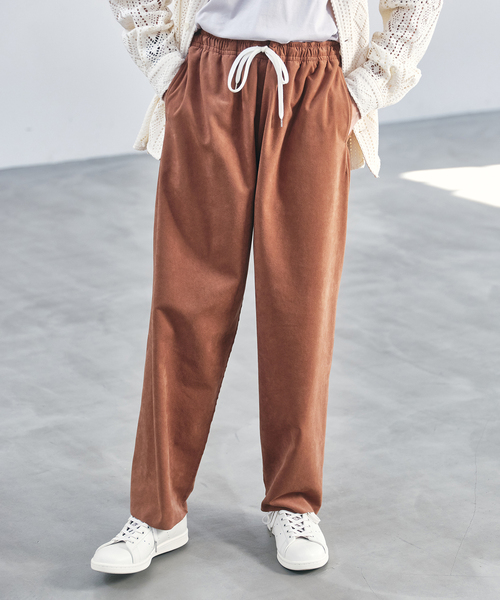 EDIFICE LA BOUCLE（エディフィスラブークル）の「【LA BOUCLE / ラブークル】ウルトラスエード ワイドパンツ（その他パンツ・メンズ・ブラウン系その他/サックスブルー/パープル・FREE）」の13枚目の写真