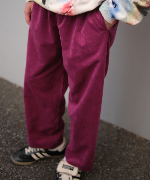 EDIFICE LA BOUCLE（エディフィスラブークル）の「【LA BOUCLE / ラブークル】ウルトラスエード ワイドパンツ（その他パンツ・メンズ・ブラウン系その他/サックスブルー/パープル・FREE）」の21枚目の写真