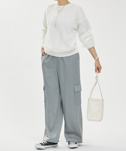 abahouse mavie（アバハウスマヴィ）の「チュールニットプルオーバー（ニット/セーター・レディース・ホワイト/レモンイエロー/ブラック・フリー）」の9枚目の写真