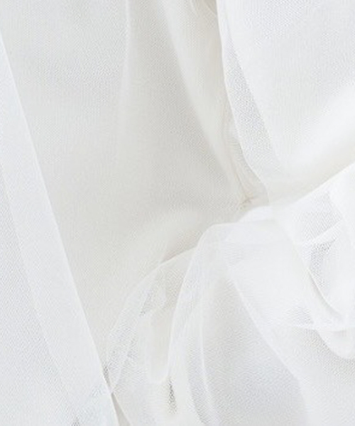 abahouse mavie（アバハウスマヴィ）の「チュールニットプルオーバー（ニット/セーター・レディース・ホワイト/レモンイエロー/ブラック・フリー）」の10枚目の写真