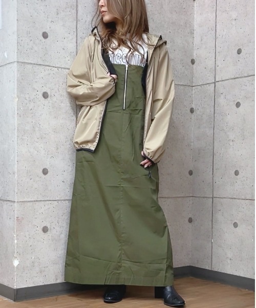 NAVY（ネイビー）の「NAVY 撥水 軽量 パーカー（その他アウター・レディース・ライトグリーン/ベージュ/ネイビー/グレー・L/M/XL/S）」の5枚目の写真