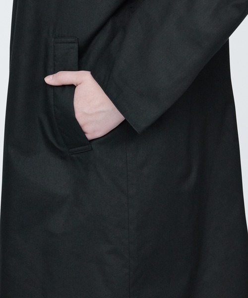 無印良品（ムジルシリョウヒン）の「婦人　木の実から作ったカポック混中わたステンカラーコート（ステンカラーコート・レディース・イエロー系2/ブラック/ライトベージュ・M/S/XS/XL/L）」の8枚目の写真