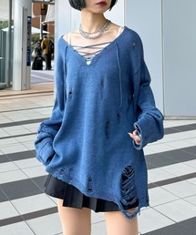 PAGEBOY | レースUPユルダメージニット(ニット/セーター)