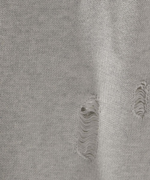 PAGEBOY(ページボーイ)の「レースUPユルダメージニット(ニット/セーター・レディース・ブラック/グレー/ブルー・FREE)」の8枚目の写真