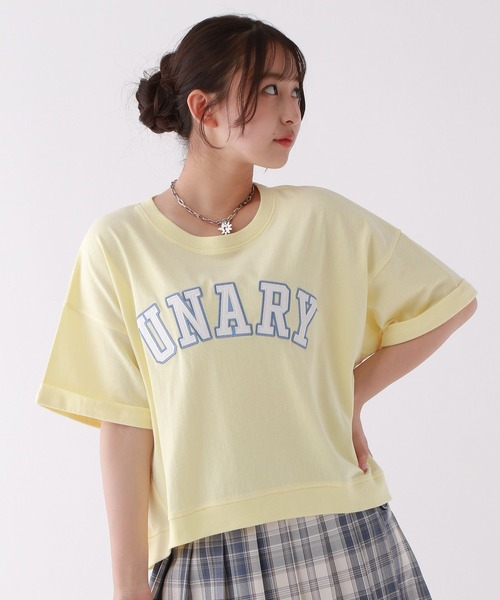 repipi armario（レピピ アルマリオ）の「カレッジワッペンＴシャツ（Tシャツ/カットソー・キッズ・サックスブルー/ブラック/ブルー/杢グレー/コーラル/イエロー/ホワイト/パープル・LARGE/MEDIUM/SMALL）」の7枚目の写真