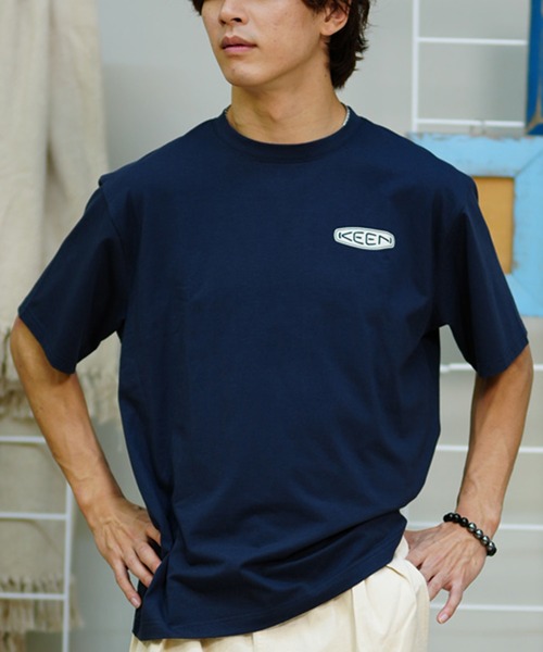 KEEN(キーン)の「KEEN/キーン Tシャツ 半袖 フォトプリント 吸水速乾 抗菌 1029306/1029307(Tシャツ/カットソー・メンズ・ネイビー/アイボリー・XL/M/L)」の2枚目の写真