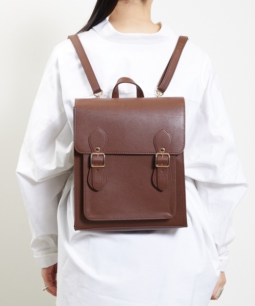 Sunny Side サニーサイド：縦型 3WAY サッチェルバッグ（バックパック