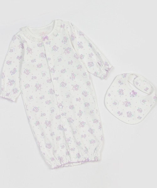 【セール】スミレ柄2wayオール＆スタイセット（その他）｜mezzo piano（メゾピアノ）