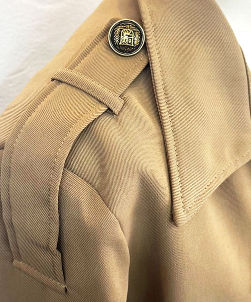 TITTY&CO.（ティティーアンドコー）の「タックプリーツトレンチコート（トレンチコート・レディース・ブラック/ベージュ・SMALL/MEDIUM）」の7枚目の写真