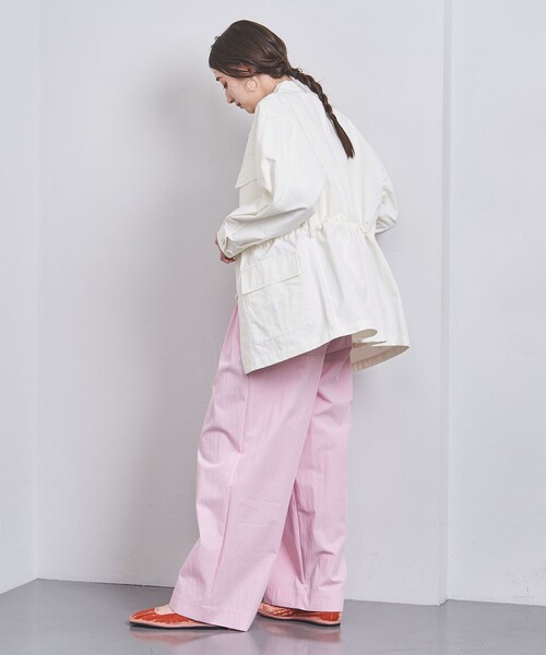 UNITED ARROWS（ユナイテッドアローズ）の「ミリタリー ベルテッド コート（ミリタリージャケット・レディース・ホワイト/ベージュ・36/38）」の6枚目の写真