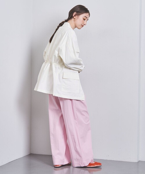 UNITED ARROWS（ユナイテッドアローズ）の「ミリタリー ベルテッド コート（ミリタリージャケット・レディース・ホワイト/ベージュ・36/38）」の5枚目の写真