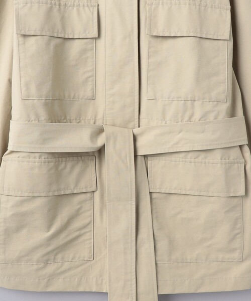 UNITED ARROWS（ユナイテッドアローズ）の「ミリタリー ベルテッド コート（ミリタリージャケット・レディース・ホワイト/ベージュ・36/38）」の20枚目の写真