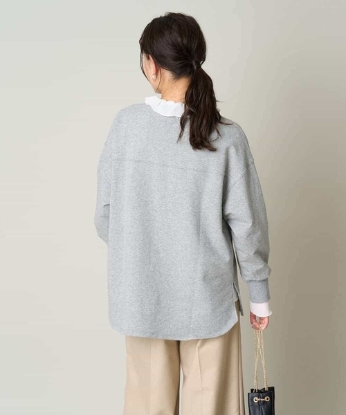 a.v.v(アーヴェヴェ)の「大人のきれいめロゴスウェット(Tシャツ/カットソー・レディース・グレー/ホワイト・40/38/42/36/34)」の15枚目の写真