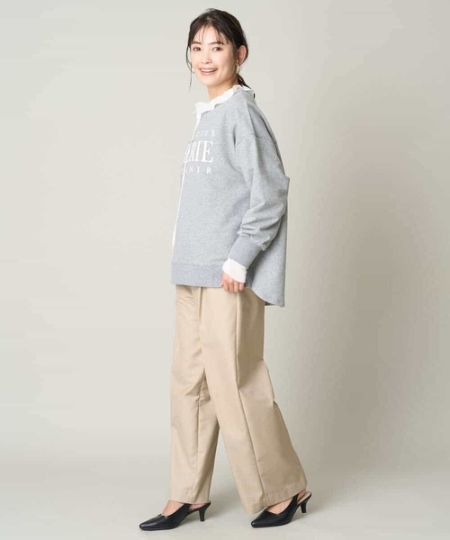 a.v.v(アーヴェヴェ)の「大人のきれいめロゴスウェット(Tシャツ/カットソー・レディース・グレー/ホワイト・40/38/42/36/34)」の18枚目の写真