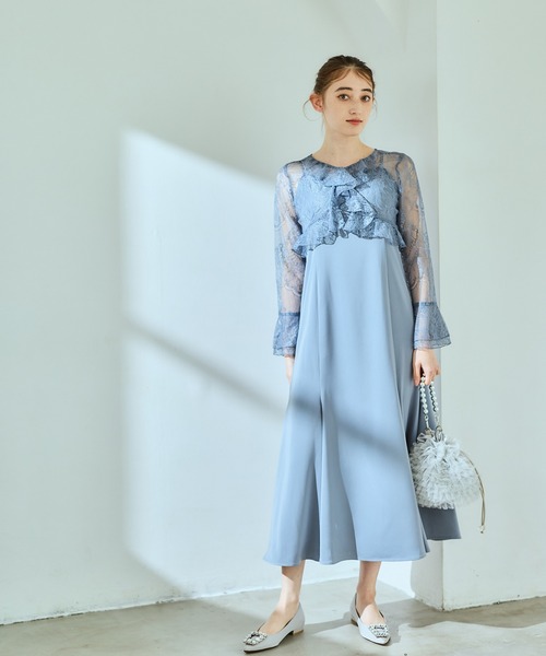 12Twelve Agenda(トゥエルブ アジェンダ)の「【組み合わせ自由】【結婚式】マーメイドキャミワンピース(ドレス・レディース・ブラウン/カーキ/ネイビー/ミント/ブルー・M)」の17枚目の写真