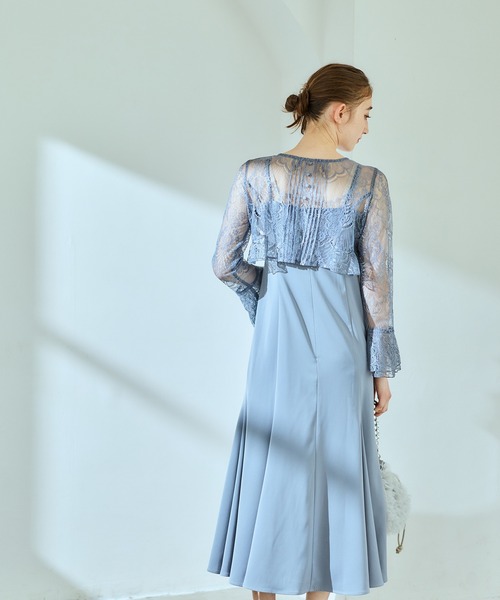 12Twelve Agenda(トゥエルブ アジェンダ)の「【組み合わせ自由】【結婚式】マーメイドキャミワンピース(ドレス・レディース・ブラウン/カーキ/ネイビー/ミント/ブルー・M)」の19枚目の写真