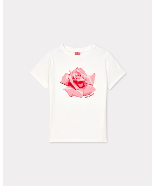 【KENZO】希少90sシングルステッチ・アートプリントTシャツ　ピンク Paris Kenzo Graphic T-Shirt - Small Pink Cotton