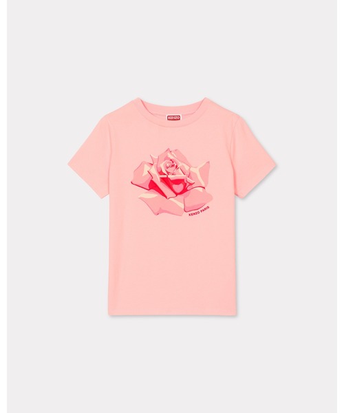 【KENZO】希少90sシングルステッチ・アートプリントTシャツ　ピンク KENZO】希少90sシングルステッチ・アートプリントTシャツ ピンク