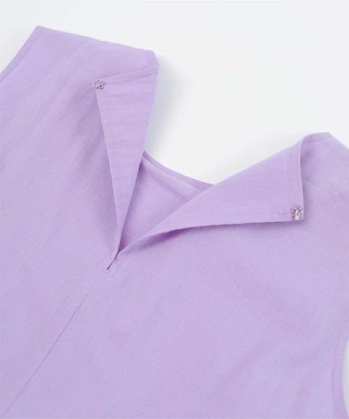 UR'S（ユアーズ）の「コットンクルーネックティアードワンピース（ワンピース・レディース・ネイビー/ライトパープル/ブラック/ライトイエロー/ブラウン・L/M/S）」の18枚目の写真