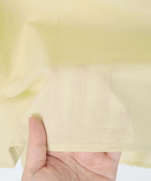 UR'S（ユアーズ）の「コットンクルーネックティアードワンピース（ワンピース・レディース・ネイビー/ライトパープル/ブラック/ライトイエロー/ブラウン・L/M/S）」の19枚目の写真