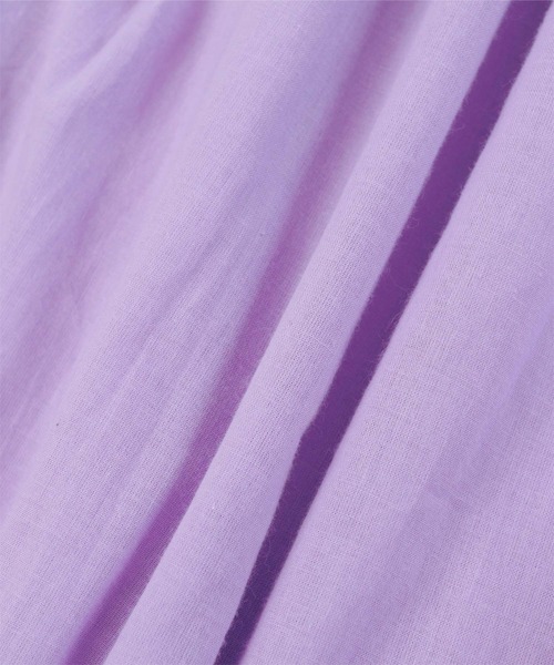 UR'S（ユアーズ）の「コットンクルーネックティアードワンピース（ワンピース・レディース・ネイビー/ライトパープル/ブラック/ライトイエロー/ブラウン・L/M/S）」の12枚目の写真