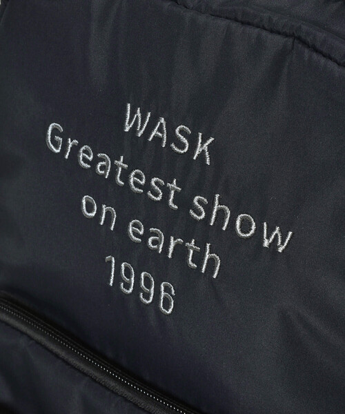 WASK（ワスク）の「ロゴ刺しゅうメッシュポケットリュック（バックパック/リュック・キッズ・グリーン/ブラック・L/M）」の19枚目の写真