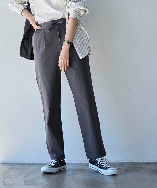 coen(コーエン)の「接触冷感やみつきCOOLストレッチパンツ(WEB限定サイズ)(その他パンツ・レディース・ダークグレー/ブラウン/ナチュラル/ブラック/ターコイズブルー/コバルトブルー・S/XL/L/M)」の3枚目の写真