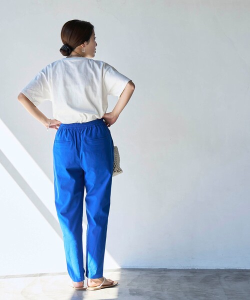 coen(コーエン)の「接触冷感やみつきCOOLストレッチパンツ(WEB限定サイズ)(その他パンツ・レディース・ダークグレー/ブラウン/ナチュラル/ブラック/ターコイズブルー/コバルトブルー・S/XL/L/M)」の9枚目の写真