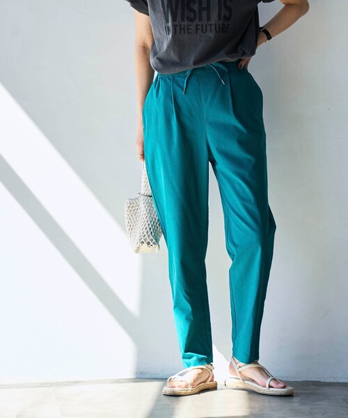 coen(コーエン)の「接触冷感やみつきCOOLストレッチパンツ(WEB限定サイズ)(その他パンツ・レディース・ダークグレー/ブラウン/ナチュラル/ブラック/ターコイズブルー/コバルトブルー・S/XL/L/M)」の10枚目の写真