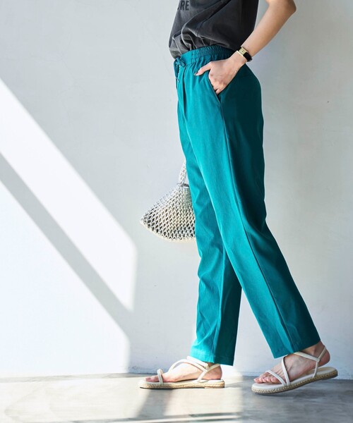 coen(コーエン)の「接触冷感やみつきCOOLストレッチパンツ(WEB限定サイズ)(その他パンツ・レディース・ダークグレー/ブラウン/ナチュラル/ブラック/ターコイズブルー/コバルトブルー・S/XL/L/M)」の11枚目の写真