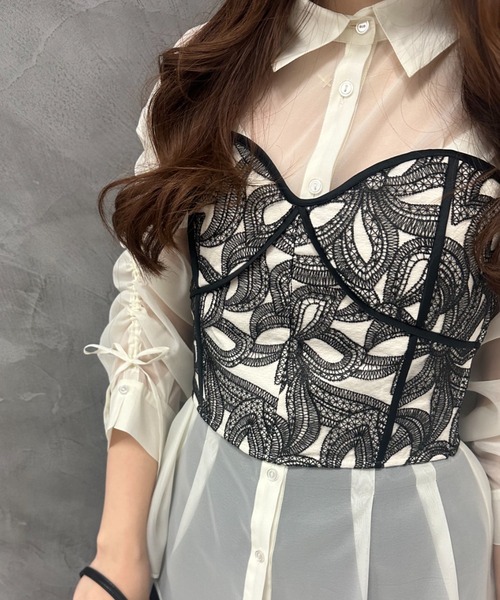 セール】レースビスチェセットブラウス（シャツ/ブラウス）｜EIMY