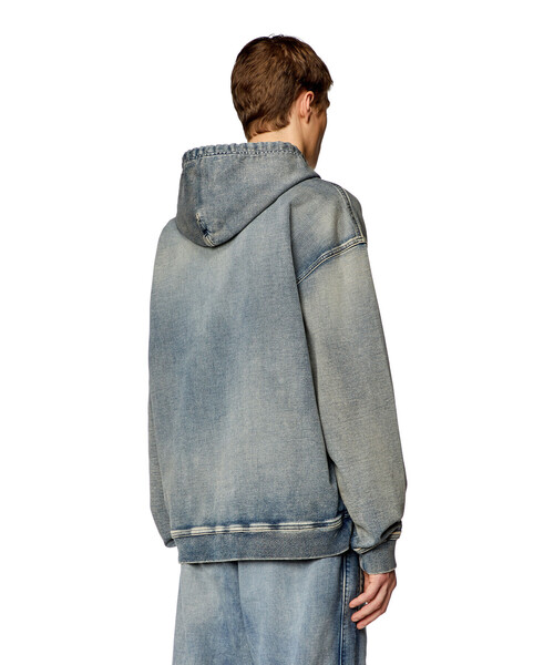 DIESEL（ディーゼル）の「メンズ スウェット パーカー デニム D-UM-RIB