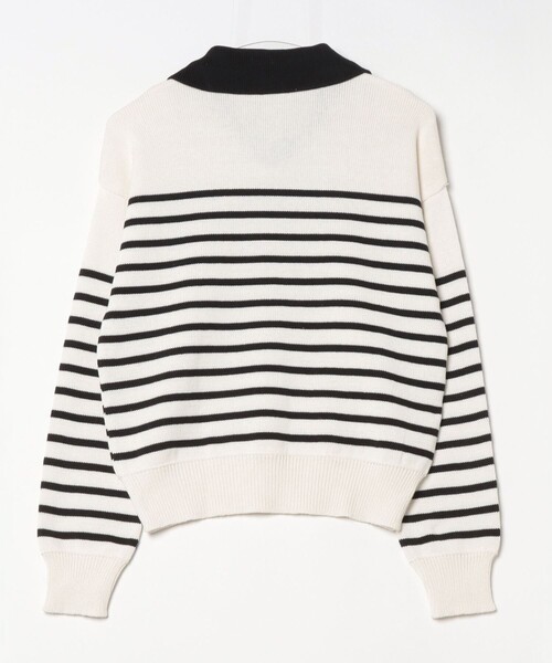 TRICOTS JEAN MARC（トリコットジーンマルク）の「【Tricots Jean Marc】衿付きボーダープルオーバー（ニット/セーター・レディース・ホワイト系その他4/ブルー系その他3・FREE）」の16枚目の写真