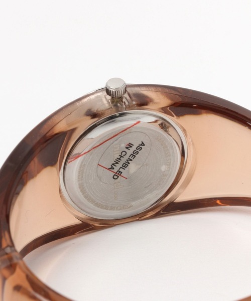 niko and...(ニコアンド)の「クリアバングルウォッチ(アナログ腕時計・レディース・ホワイト/ピンク/ブラウン/グリーン・0)」の6枚目の写真