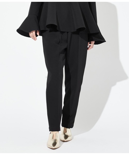 Settimissimo（セッティミッシモ）の「ハイウエスト テーパードパンツ（その他パンツ・レディース・ブラック/ベージュ・FREE）」の2枚目の写真