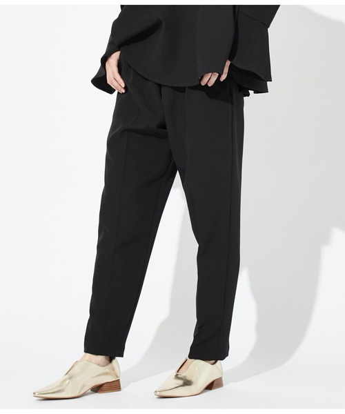 Settimissimo（セッティミッシモ）の「ハイウエスト テーパードパンツ（その他パンツ・レディース・ブラック/ベージュ・FREE）」の3枚目の写真