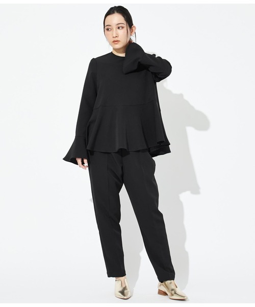 Settimissimo（セッティミッシモ）の「ハイウエスト テーパードパンツ（その他パンツ・レディース・ブラック/ベージュ・FREE）」の6枚目の写真