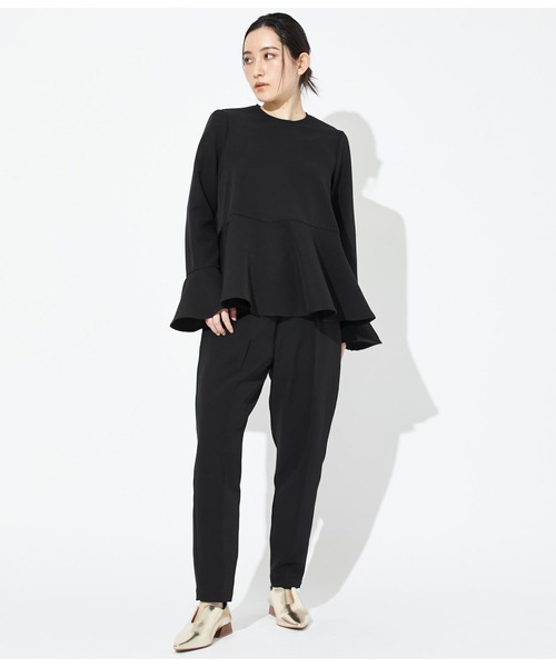 Settimissimo（セッティミッシモ）の「ハイウエスト テーパードパンツ（その他パンツ・レディース・ブラック/ベージュ・FREE）」の8枚目の写真