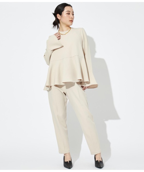 Settimissimo（セッティミッシモ）の「ハイウエスト テーパードパンツ（その他パンツ・レディース・ブラック/ベージュ・FREE）」の11枚目の写真