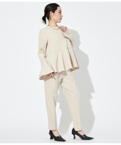 Settimissimo（セッティミッシモ）の「ハイウエスト テーパードパンツ（その他パンツ・レディース・ブラック/ベージュ・FREE）」の12枚目の写真