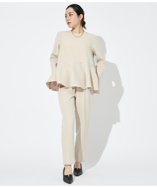 Settimissimo（セッティミッシモ）の「ハイウエスト テーパードパンツ（その他パンツ・レディース・ブラック/ベージュ・FREE）」の13枚目の写真