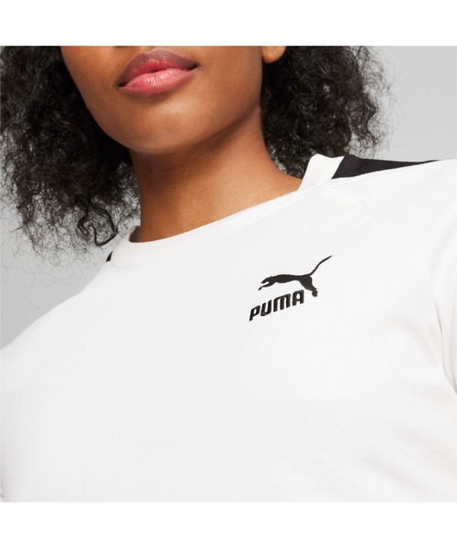 PUMA(プーマ)の「PUMA プーマ ウィメンズ PLAY.LOUD. アイコニック T7 スリム 半袖 Tシャツ(Tシャツ/カットソー・レディース・ホワイト/ブラック・X-LARGE/SMALL/LARGE/MEDIUM)」の6枚目の写真