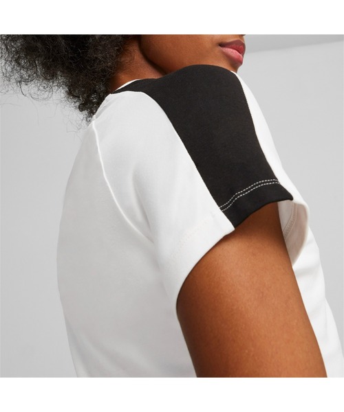 PUMA(プーマ)の「PUMA プーマ ウィメンズ PLAY.LOUD. アイコニック T7 スリム 半袖 Tシャツ(Tシャツ/カットソー・レディース・ホワイト/ブラック・X-LARGE/SMALL/LARGE/MEDIUM)」の7枚目の写真