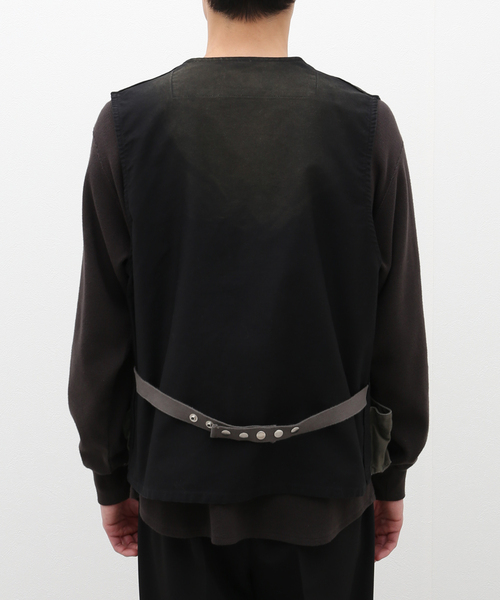 JOURNAL STANDARD J.S HOMESTEAD(ジャーナルスタンダードホームステッド)の「【J.S.Homestead】Crazy-Pattern Utility Vest(ベスト・メンズ・ブラック・FREE)」の10枚目の写真