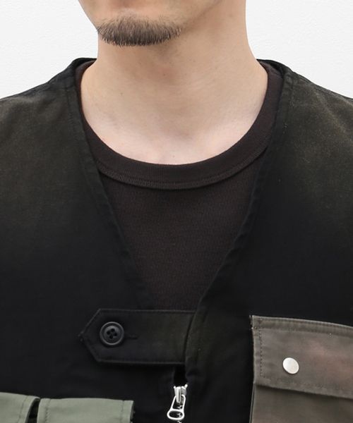 【ジャーナルスタンダードホームステッド】ヴィンテージ　C-1ベスト Lサイズ セール】【J.S.Homestead】Crazy-Pattern Utility Vest（ベスト