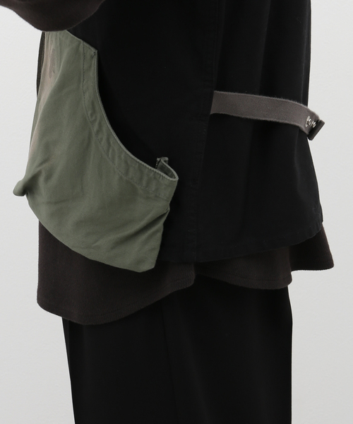 JOURNAL STANDARD J.S HOMESTEAD(ジャーナルスタンダードホームステッド)の「【J.S.Homestead】Crazy-Pattern Utility Vest(ベスト・メンズ・ブラック・FREE)」の2枚目の写真