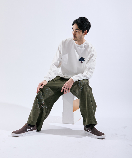 PARIS SAINT-GERMAIN(パリサンジェルマン)の「【Paris Saint-Germain】カートゥーンロゴ プリント ロングスリーブTシャツ(Tシャツ/カットソー・メンズ・ブラック/ホワイト・MEDIUM/X-LARGE)」の3枚目の写真